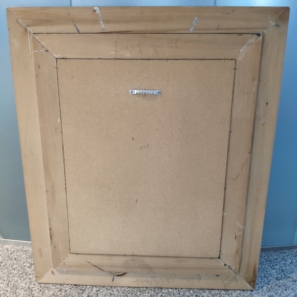 Vintage Large Crewel Needlepoint Pierrot 23"x27" - Picture 8 of 15